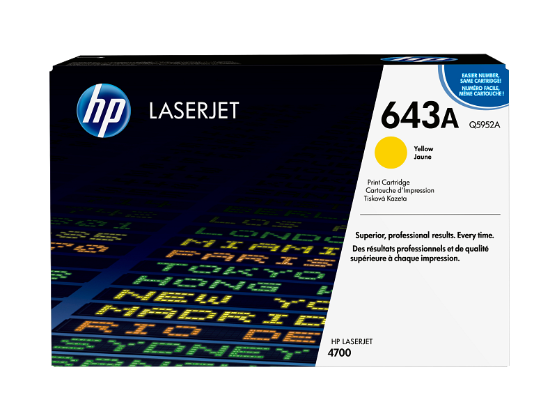 HP 643A Yellow Toner Cartridge