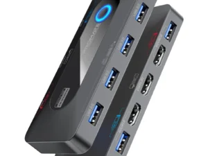 Promate 4K@60Hz KVM Switch with USB Hub