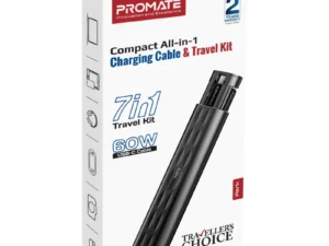 Promate All-in-1 Charging Cable Travel Kit
