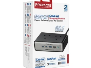 Promate 65W Power Delivery GaNFast charging station