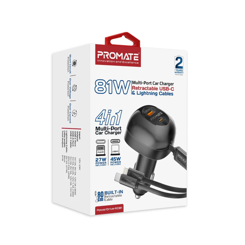 Promate 81W Car Charger