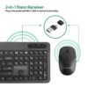 Promate Ergonomic Wireless Keyboard & Mouse Combo