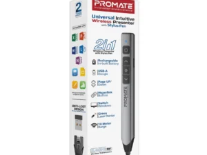 Promate Universal Intuitive Wireless Presenter with Stylus Pen